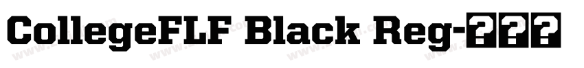 CollegeFLF Black Reg字体转换